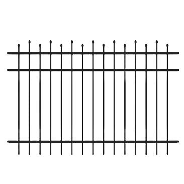 Kestral (3-Rail) Aluminum Fence Panel